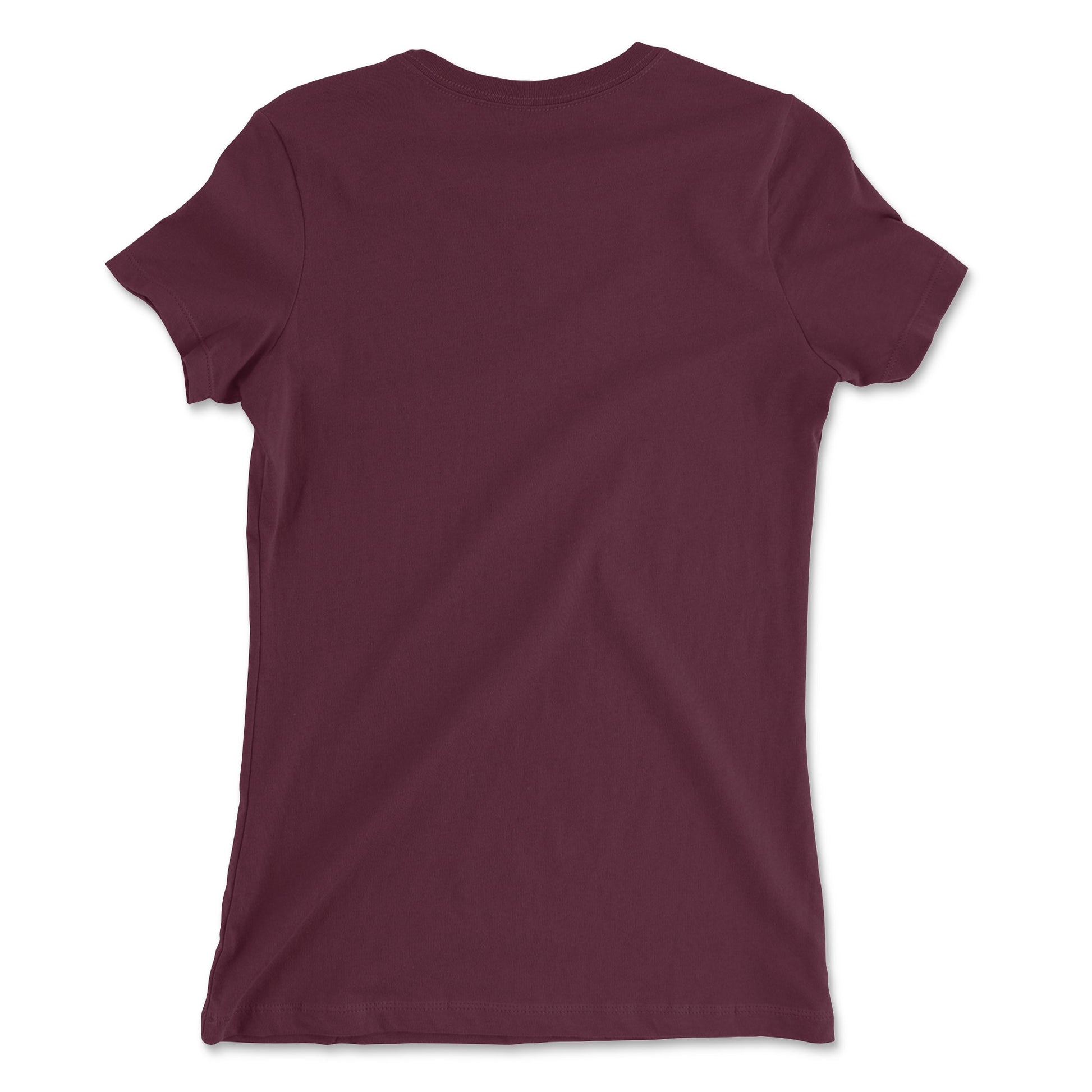 GLOWING CAT PORTRAIT Premium Tee in Maroon - Rarileto - Back View