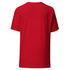 Back Ghost Red: GLOWING CAT Premium Crewneck T-Shirt in Red (Back Ghost View)