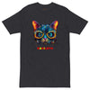 GLOWING CAT Premium Heavyweight T-Shirt - Color Carbon Grey - Front View - Rarileto
