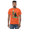 GOOSY Men's Classic T-Shirt in Orange - Rarileto - Front View on Model