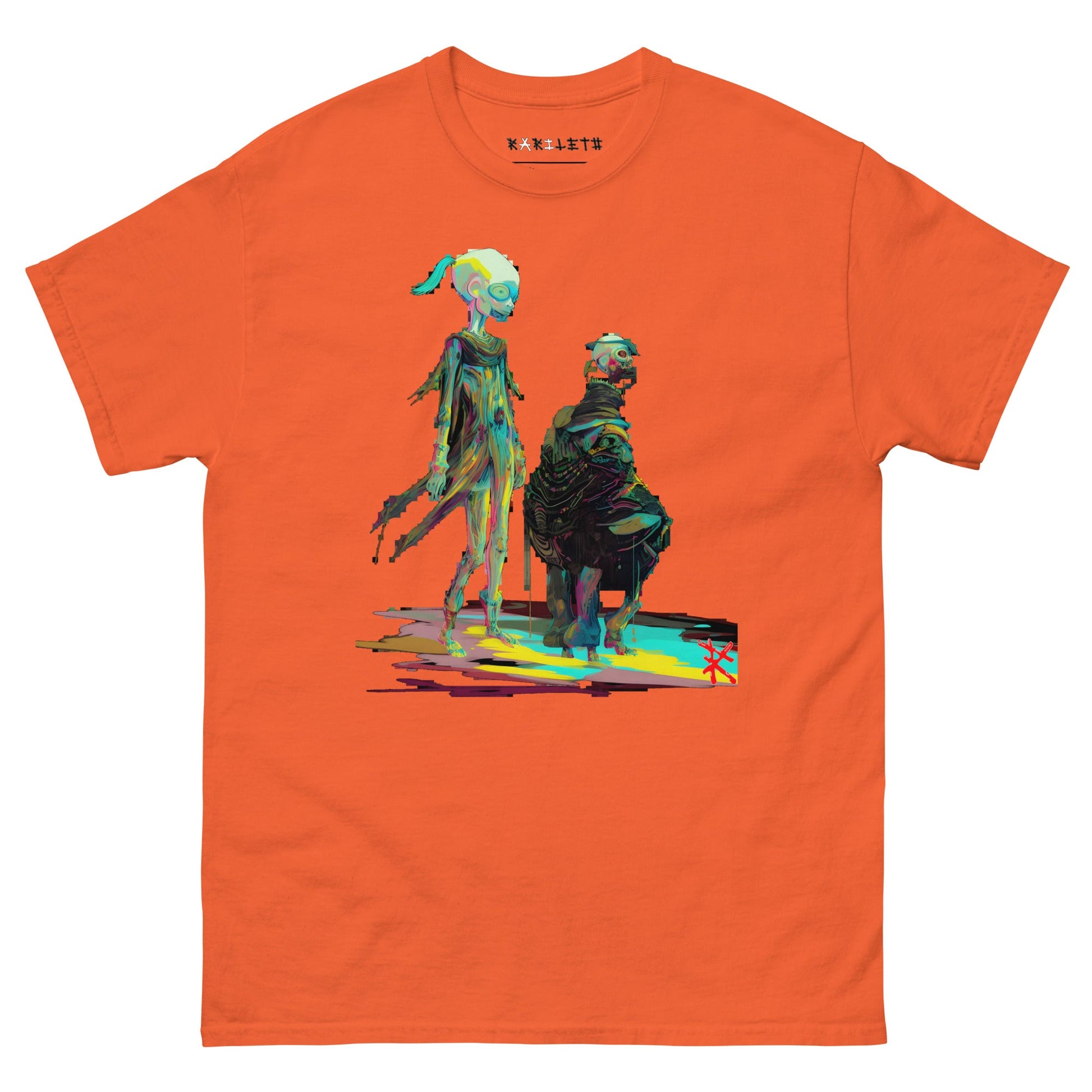 GOOSY Men's Classic T-Shirt in Orange - Rarileto - Front View