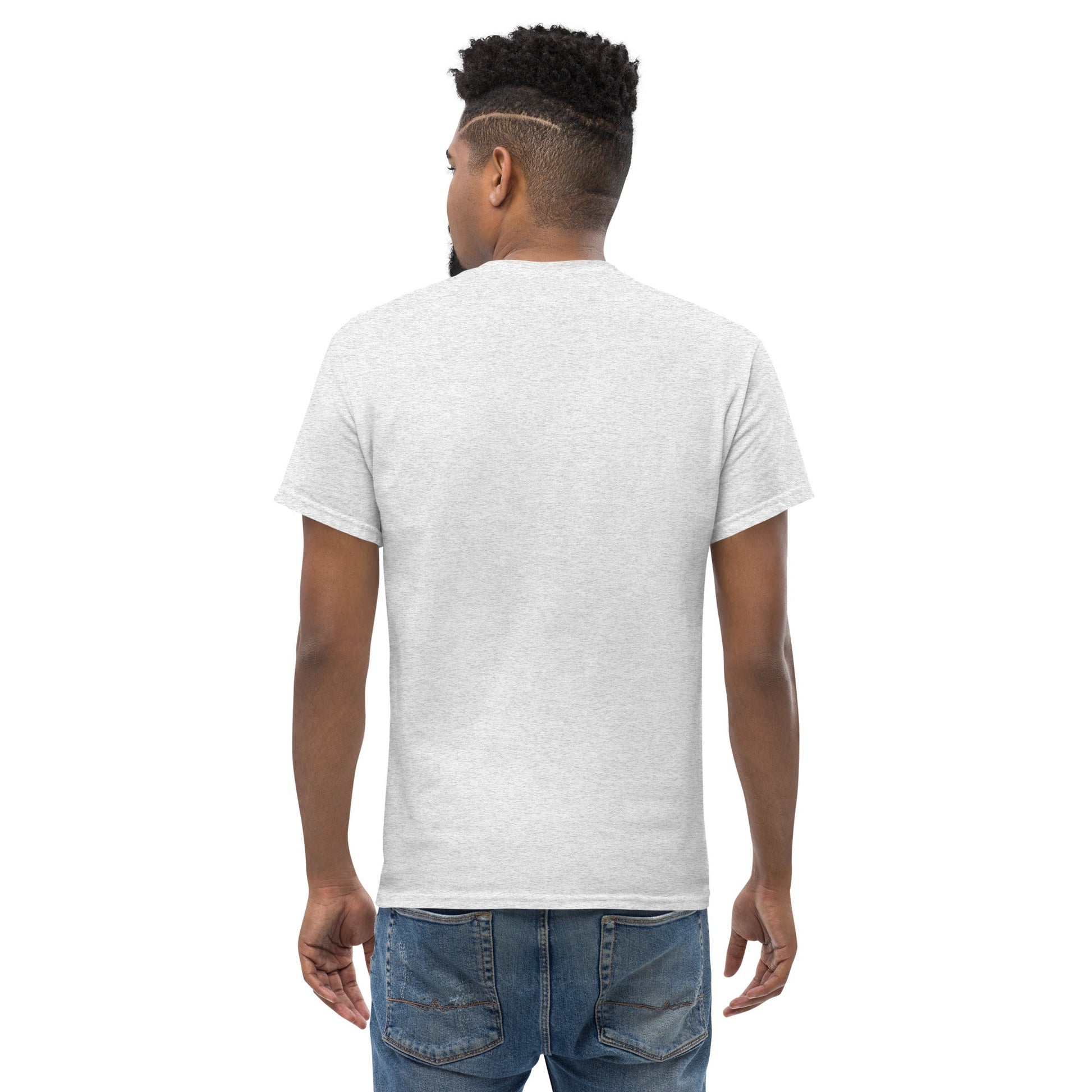 Back on Model Ash: GOOSY Men's Classic T-Shirt in Ash (Back on Model)






