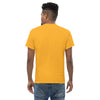 GOOSY Men's Classic T-Shirt in Gold - Rarileto - Back View on Model