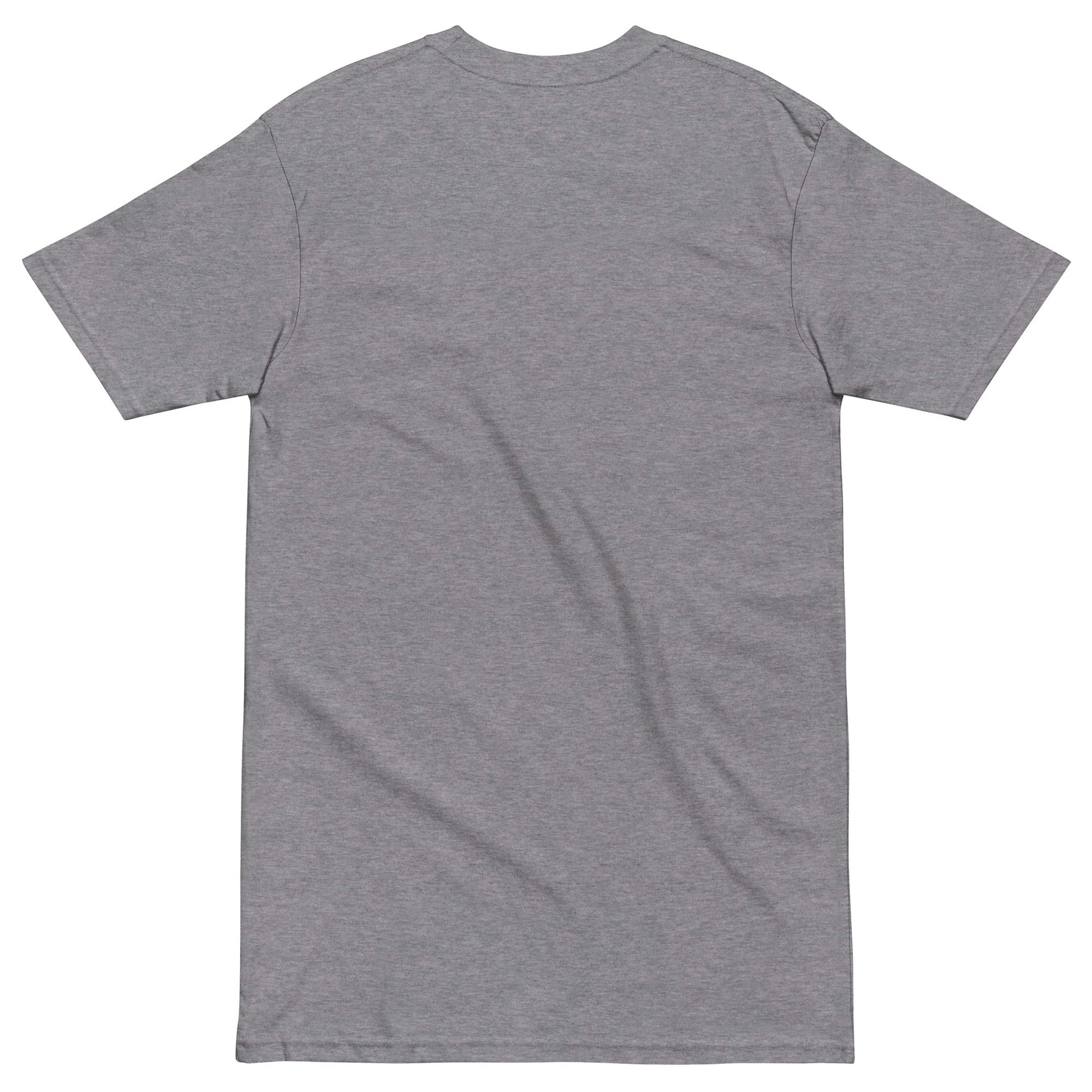 GOOSY Men’s Premium Heavyweight T-Shirt - Color Carbon Grey - Back View - Rarileto
