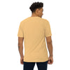 GOOSY Men’s Premium Heavyweight T-Shirt - Color Vintage Gold - Back View on Model - Rarileto
