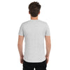 White Fleck Tri-Blend Back Side on Model of GOSSY Tri-Blend Short Sleeve T-Shirt