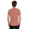 Mauve Tri-Blend Back Side on Model of GOSSY Tri-Blend Short Sleeve T-Shirt