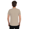 Tan Tri-Blend Back Side on Model of GOSSY Tri-Blend Short Sleeve T-Shirt