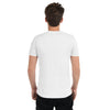 Solid White Tri-Blend Back Side on Model of GOSSY Tri-Blend Short Sleeve T-Shirt