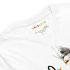 White Design Front View of GREEN META ALIEN Premium Crewneck T-Shirt