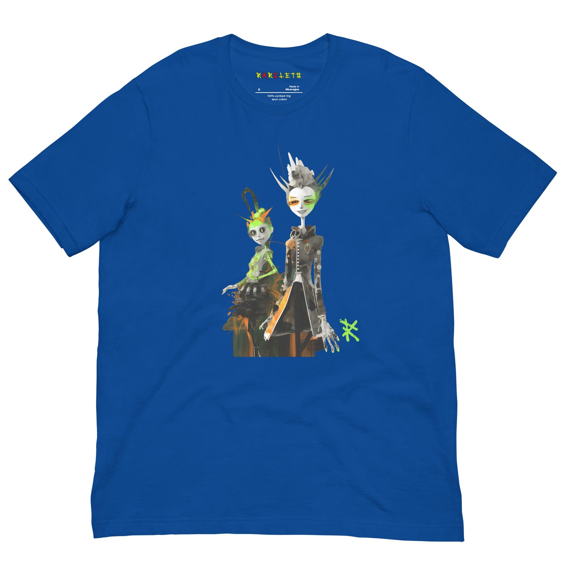 Front Royal: GREEN META ALIEN Premium Crewneck T-Shirt in Royal