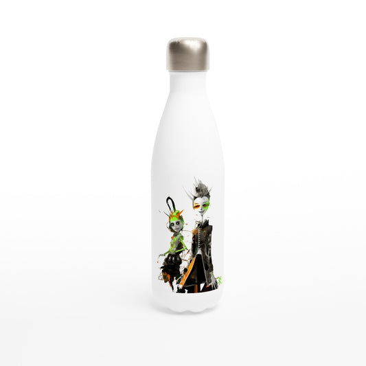 Green Meta Alien Water Bottle