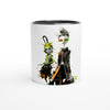 GREEN META ALIENS Mug with Color Inside