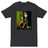 GREEN META ALIENS Premium Heavyweight T-Shirt - Color Charcoal Heather - Front View - Rarileto
