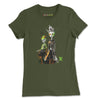 Front Olive: GREEN META ALIENS Premium Tee in Olive - Front View