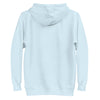 GROOVY MARTIAN DANCE PARTY Hoodie in Sky Blue - Rarileto - Back Ghost View