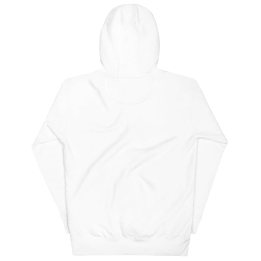 GROOVY MARTIAN DANCE PARTY Hoodie in White - Rarileto - Back View