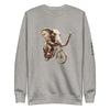 Front: GRUNGE ELEPHANT Sweatshirt in Carbon Grey