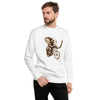 Male Model Front: GRUNGE ELEPHANT Sweatshirt in White on Male Model