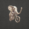 Design Front: GRUNGE ELEPHANT Sweatshirt in Charcoal Heather - Design Front View