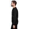 Male Model Left: GRUNGE ELEPHANT Sweatshirt in Black on Male Model - Left View