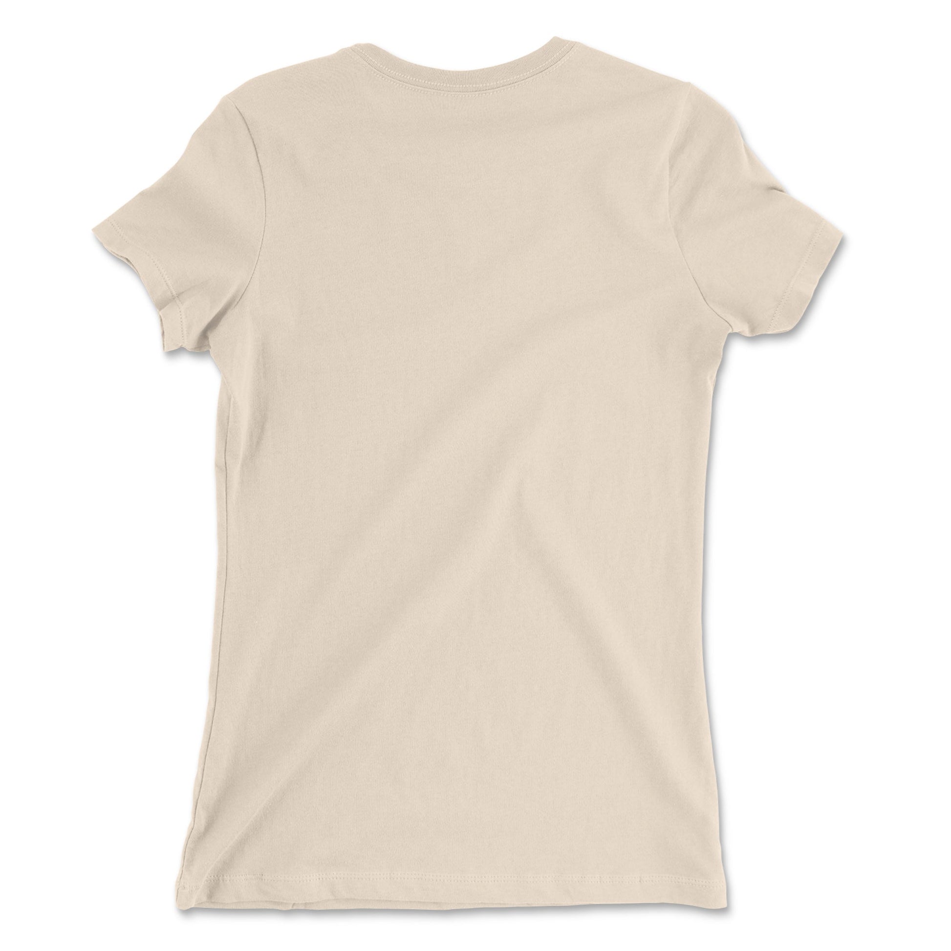 Back Soft Cream: INTELLECTUAL APE Premium Tee in Soft Cream - Back View