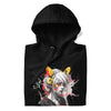 KAWAII CAT GIRL Hoodie in Black - Rarileto - Folded View