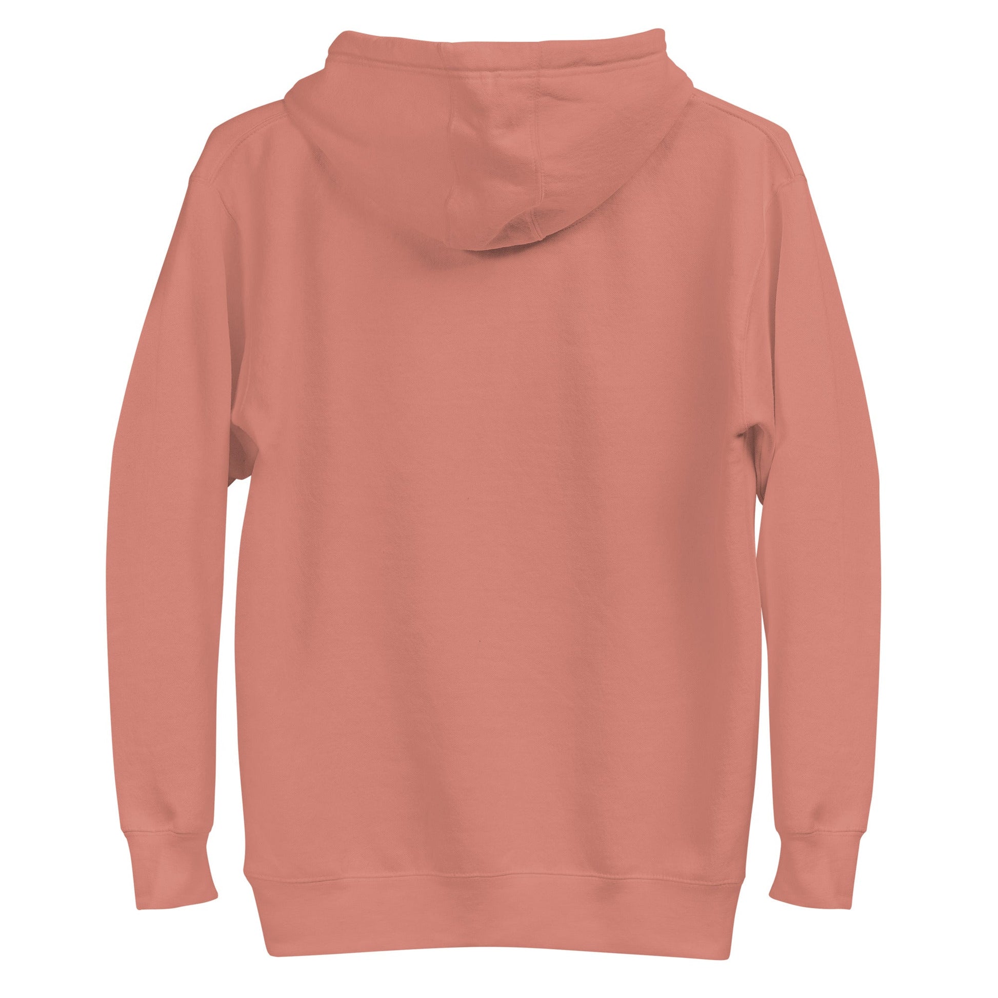 KAWAII CAT GIRL Hoodie in Dusty Rose - Rarileto - Back Ghost View