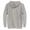 KAWAII CAT GIRL Hoodie in Carbon Grey - Rarileto - Back Ghost View