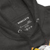 KAWAII CAT GIRL Hoodie in Charcoal Heather - Rarileto - Neck Detail Front View