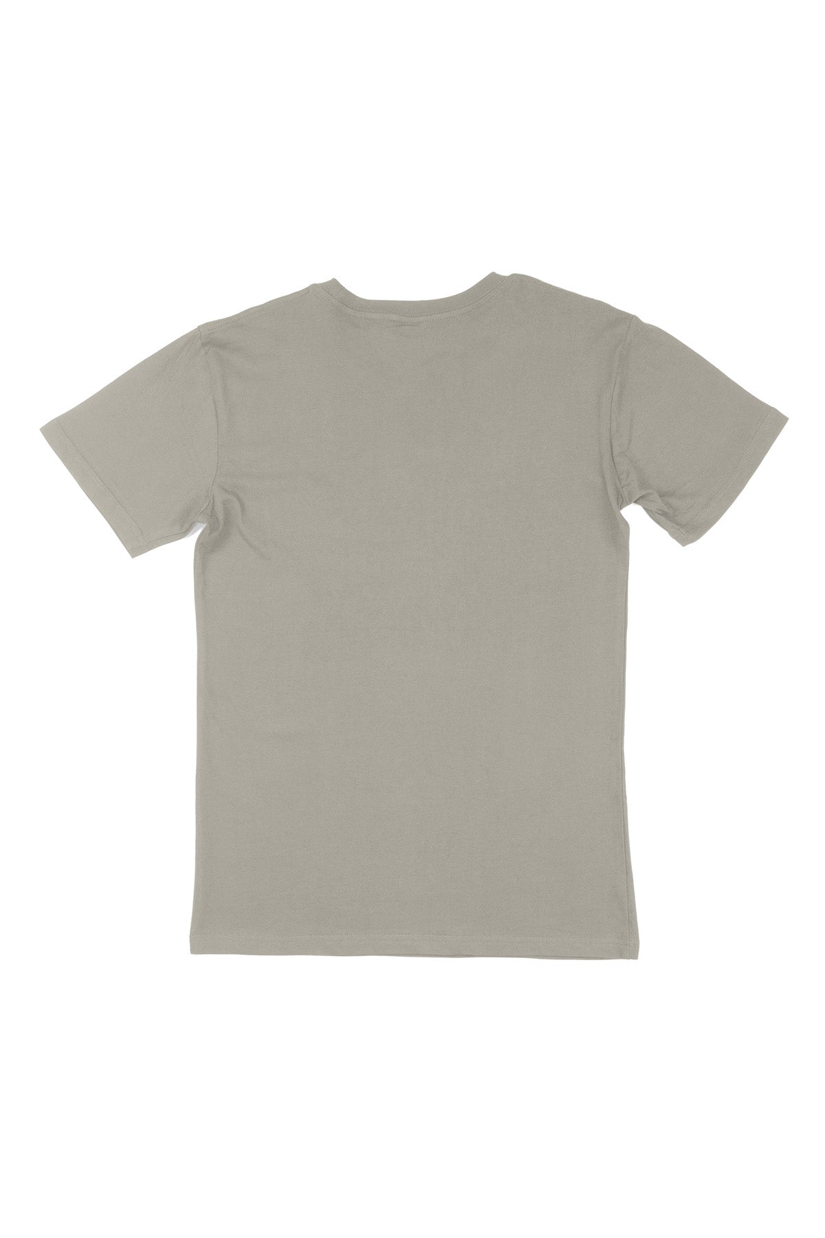 Light Grey graphic tee back flat lay — RARILETO Logo Classic Tee