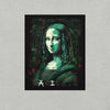 Athletic Heather Design Front View of LUCID MONA LISA Premium Crewneck T-Shirt