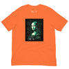 Orange Front View of LUCID MONA LISA Premium Crewneck T-Shirt