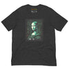 Dark Gray Heather Front View of LUCID MONA LISA Premium Crewneck T-Shirt