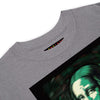 LUCID MONA LISA Premium Heavyweight T-Shirt - Color Carbon Grey - Front Neck View - Rarileto
