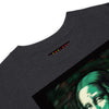 LUCID MONA LISA Premium Heavyweight T-Shirt - Color Charcoal Heather - Front Neck View - Rarileto
