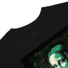 LUCID MONA LISA Premium Heavyweight T-Shirt - Color Black - Front Neck View - Rarileto
