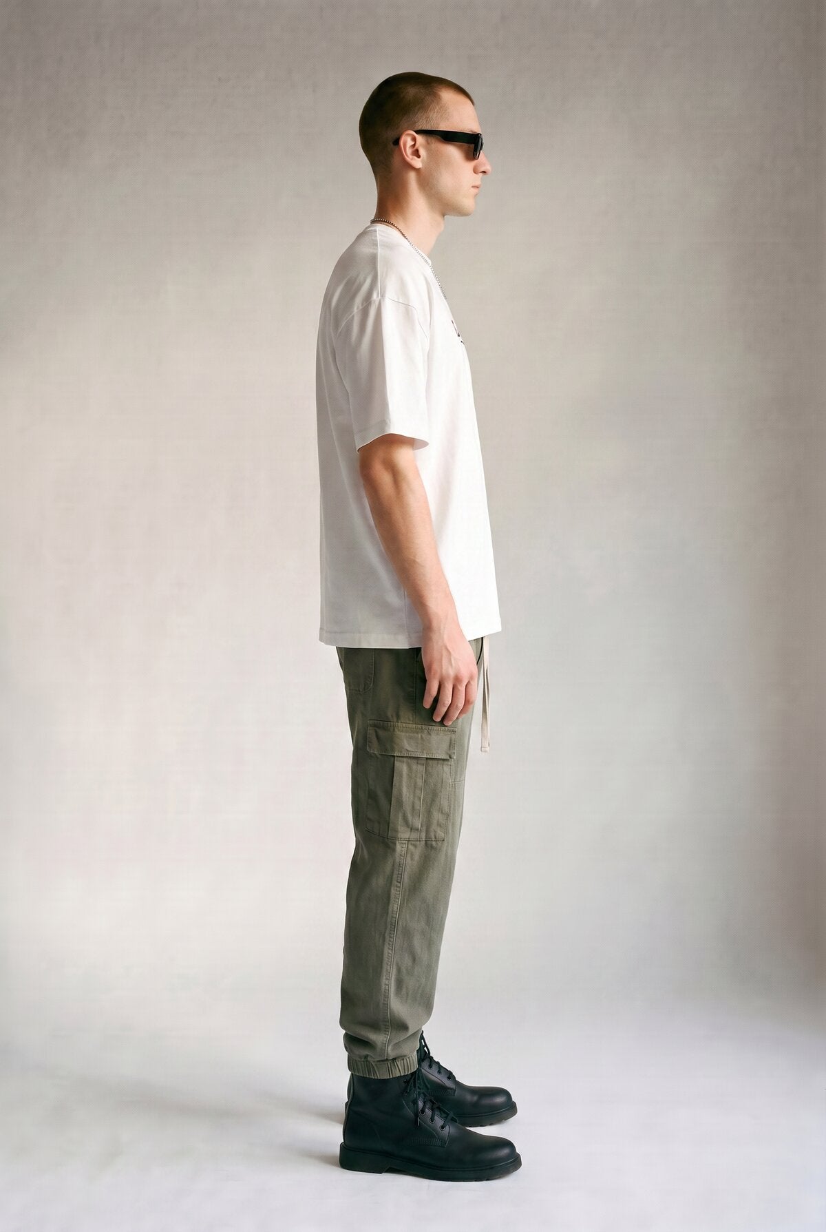 White male model side view — RARILETO Special Classic Tee