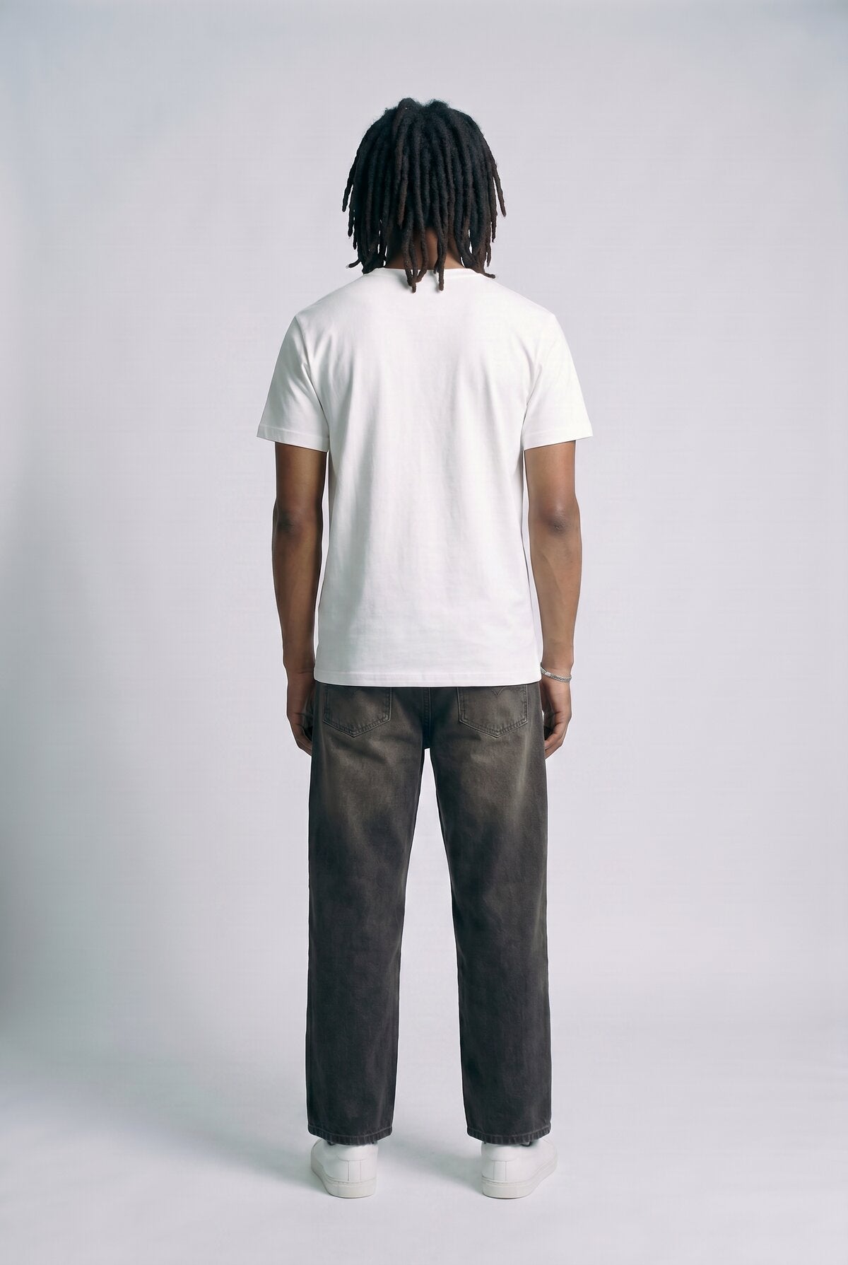 White male model back view — RARILETO Origin Classic Tee