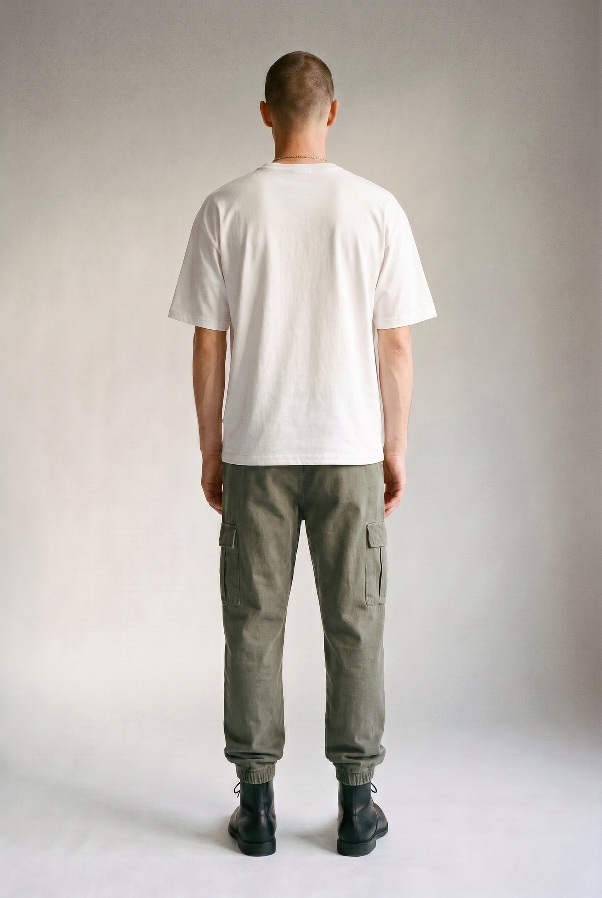 White male model back view — RARILETO Special Classic Tee
