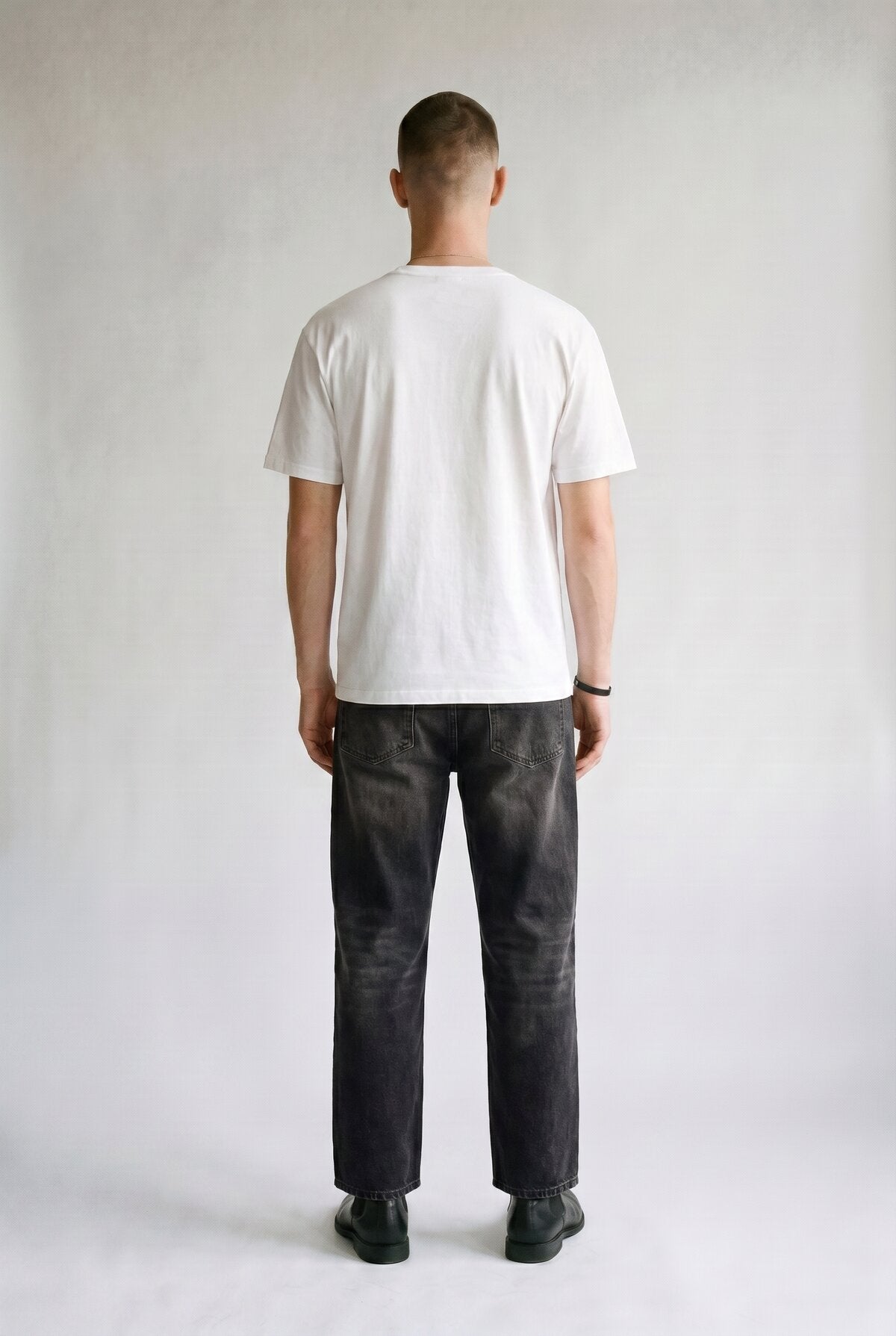 White male model back view — RARILETO Drago Classic Tee