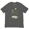 Front Asphalt: MARS ALIEN DANCE Premium Crewneck T-Shirt in Asphalt