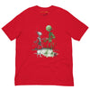 Front Red: MARS ALIEN DANCE Premium Crewneck T-Shirt in Red