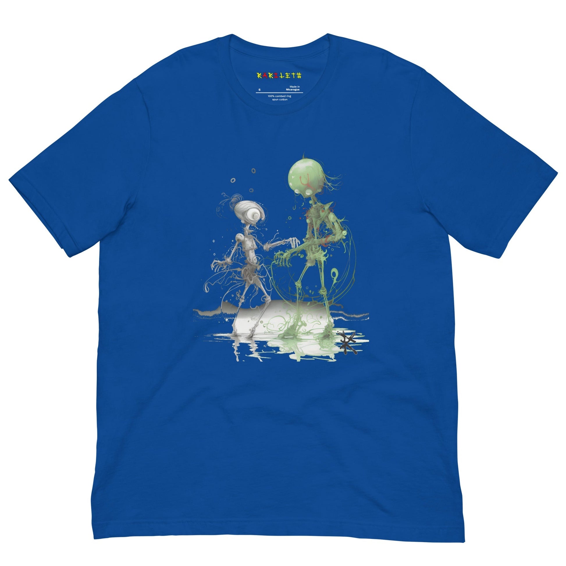 Front Royal: MARS ALIEN DANCE Premium Crewneck T-Shirt in Royal