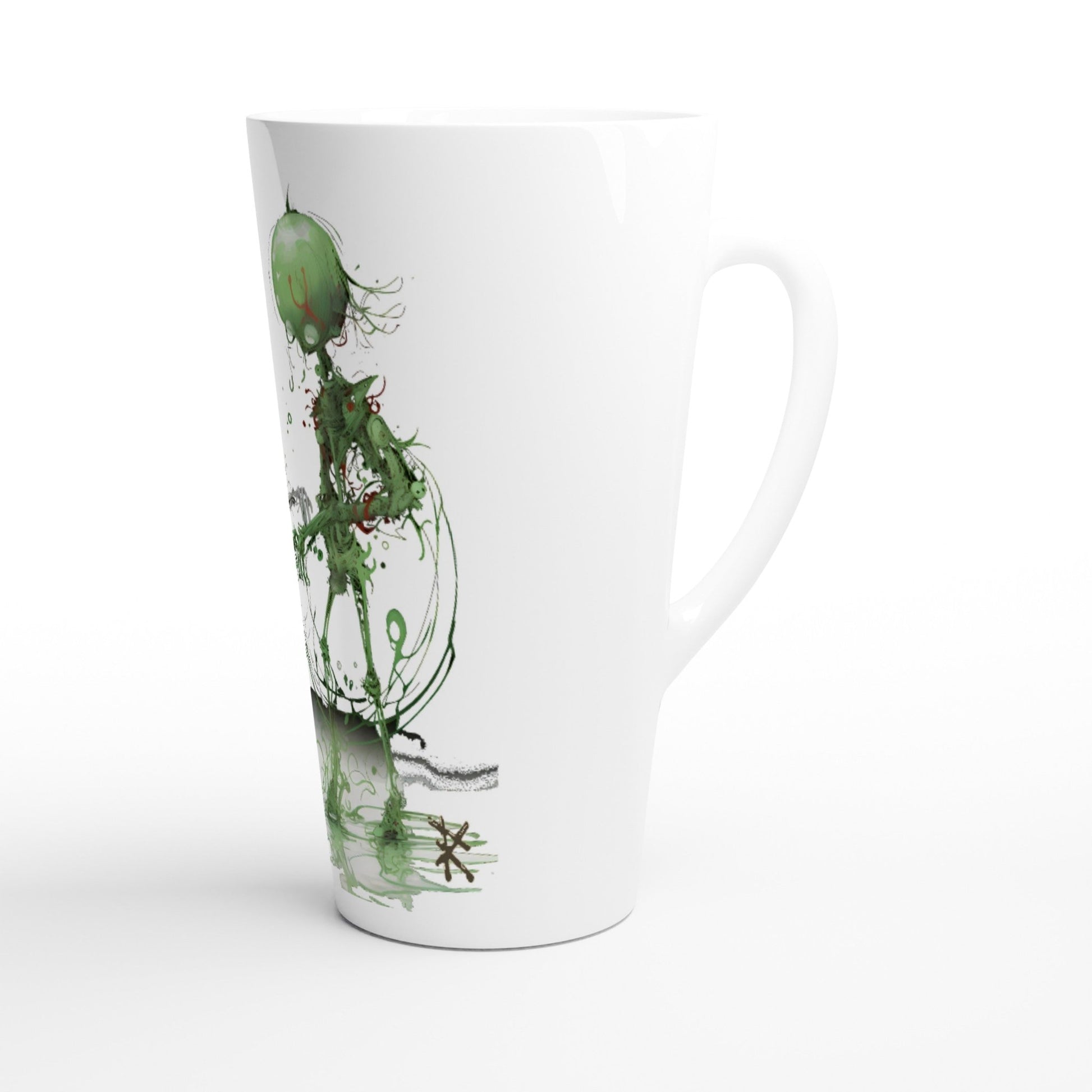 MARS ALIENS DANCING Latte Mug - Rarileto