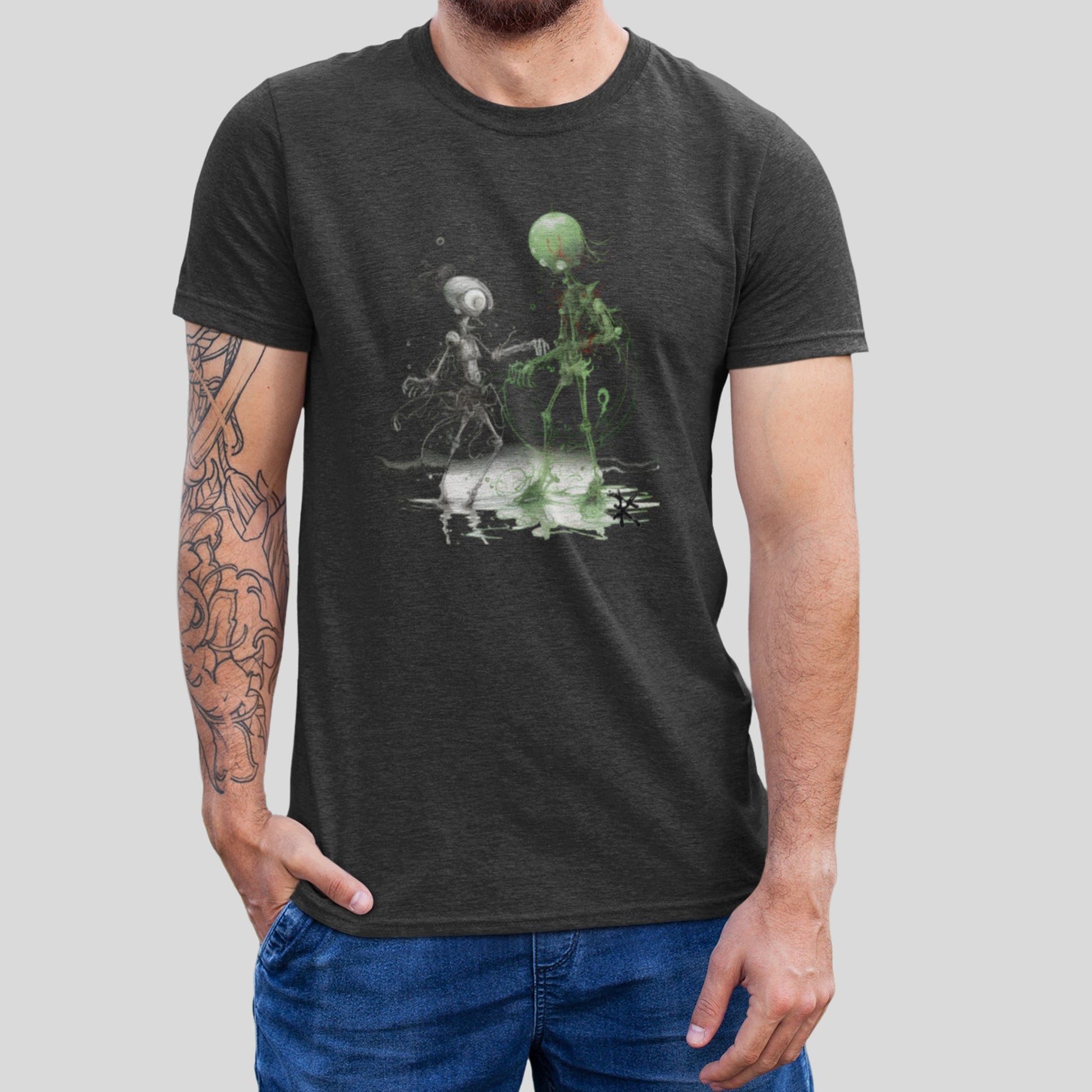 MARS ALIENS TRIBLEND TEE - Rarileto