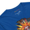 Royal Neck Front View of META HUMAN ROBOTS TECHNICOLOR FIRE Premium Crewneck T-Shirt