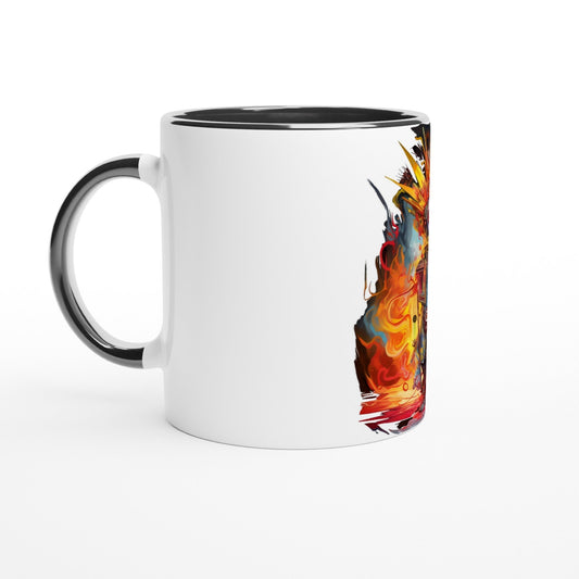 META HUMAN ROBOTS TECHNICOLOR Mug with Color Inside - Rarileto