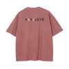 METAL BOY Unisex Drop Shoulder Stone Wash T-Shirt in Brick Red - Rarileto - Back View