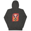 MISFIT PANDA Hoodie in Charcoal Heather - Rarileto - Back View